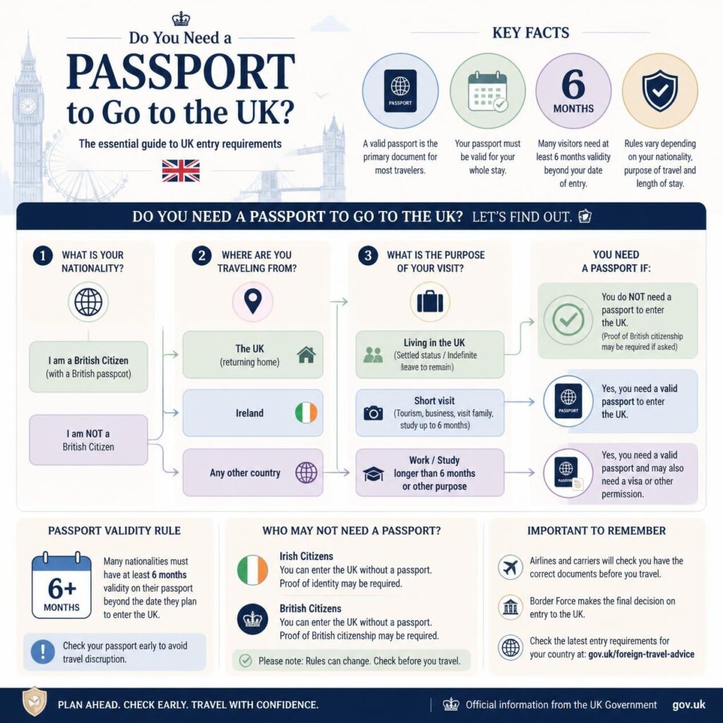 do you need a passport to go to the uk