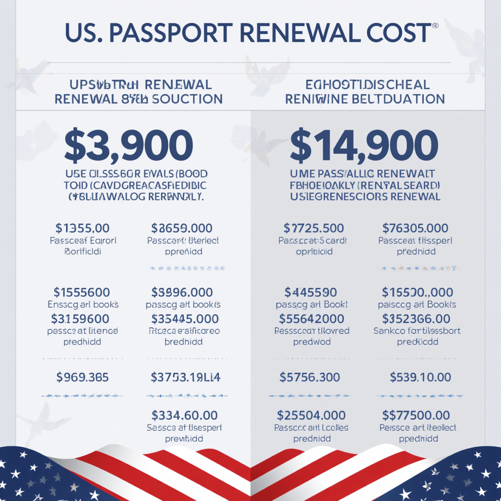 how much does it cost to renew a passport usa