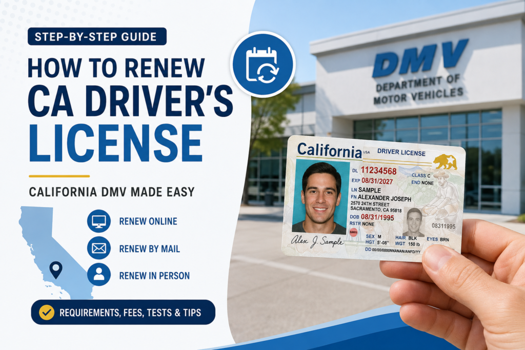 how to renew ca drivers license