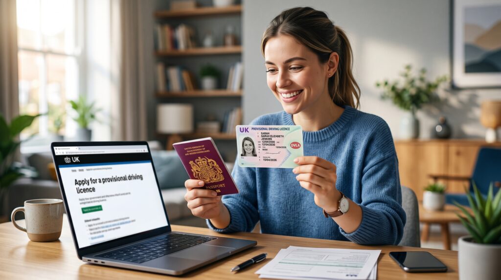 how to apply provisional license in uk