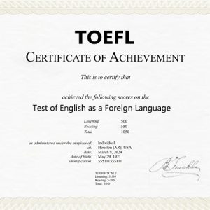 TOEFL-Certificate-Online